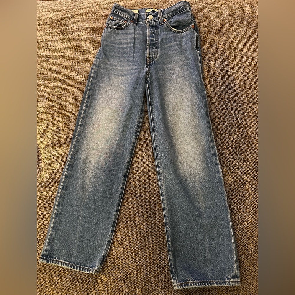 Levi Strauss Premium RibCage Straight denim jeans